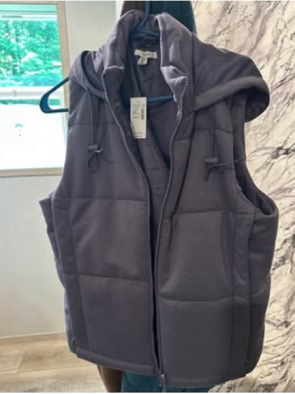 Maurice’s Women’s Hooded Puffer Vest - Purple